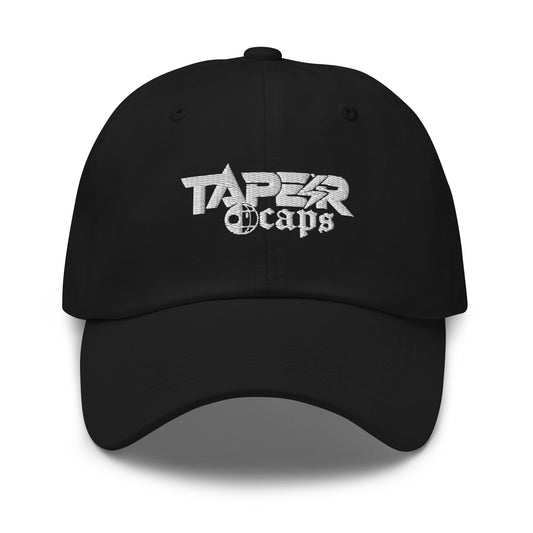 Dad hat Taper Caps White Embroidery