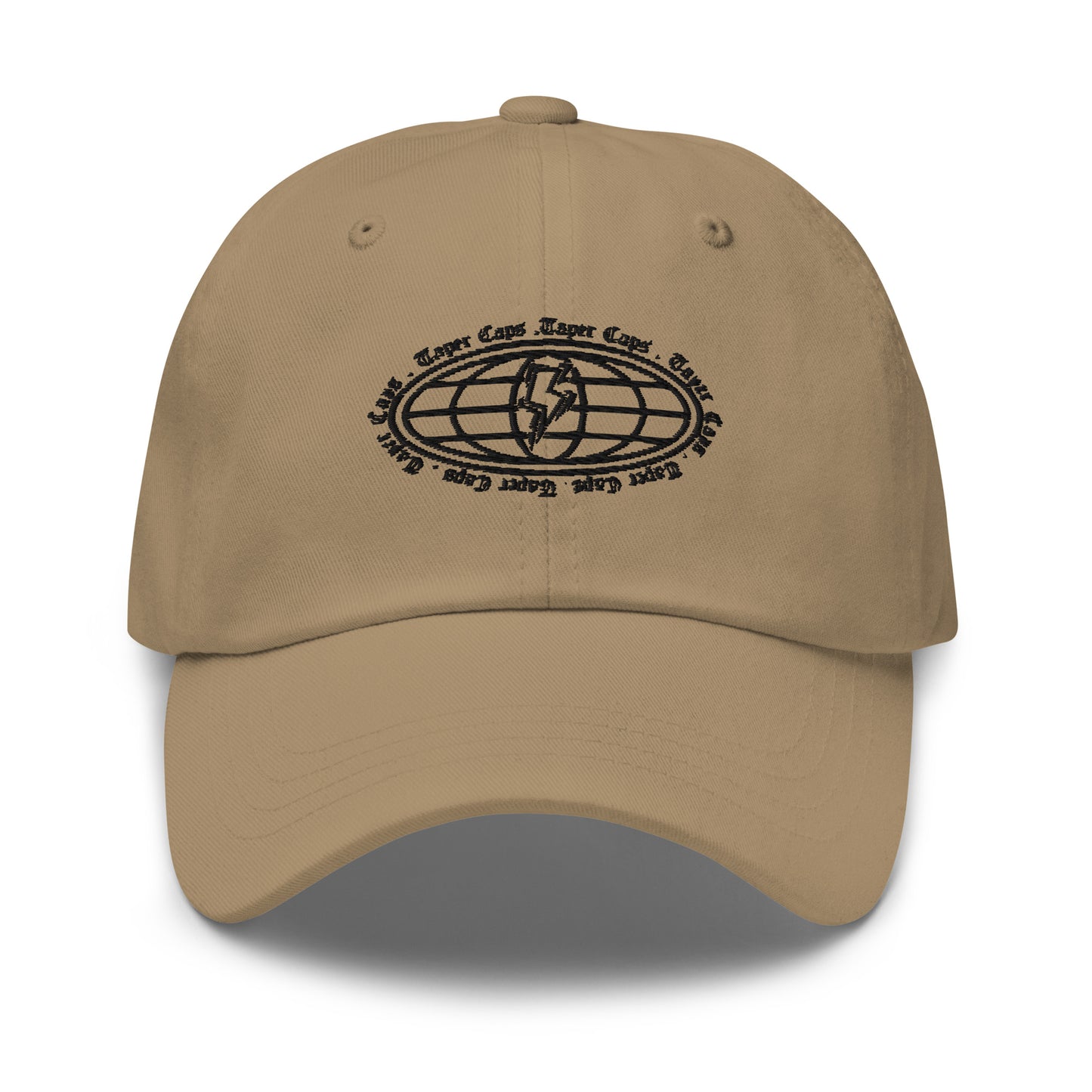 Dad hat Oval Earth Black Embroidery