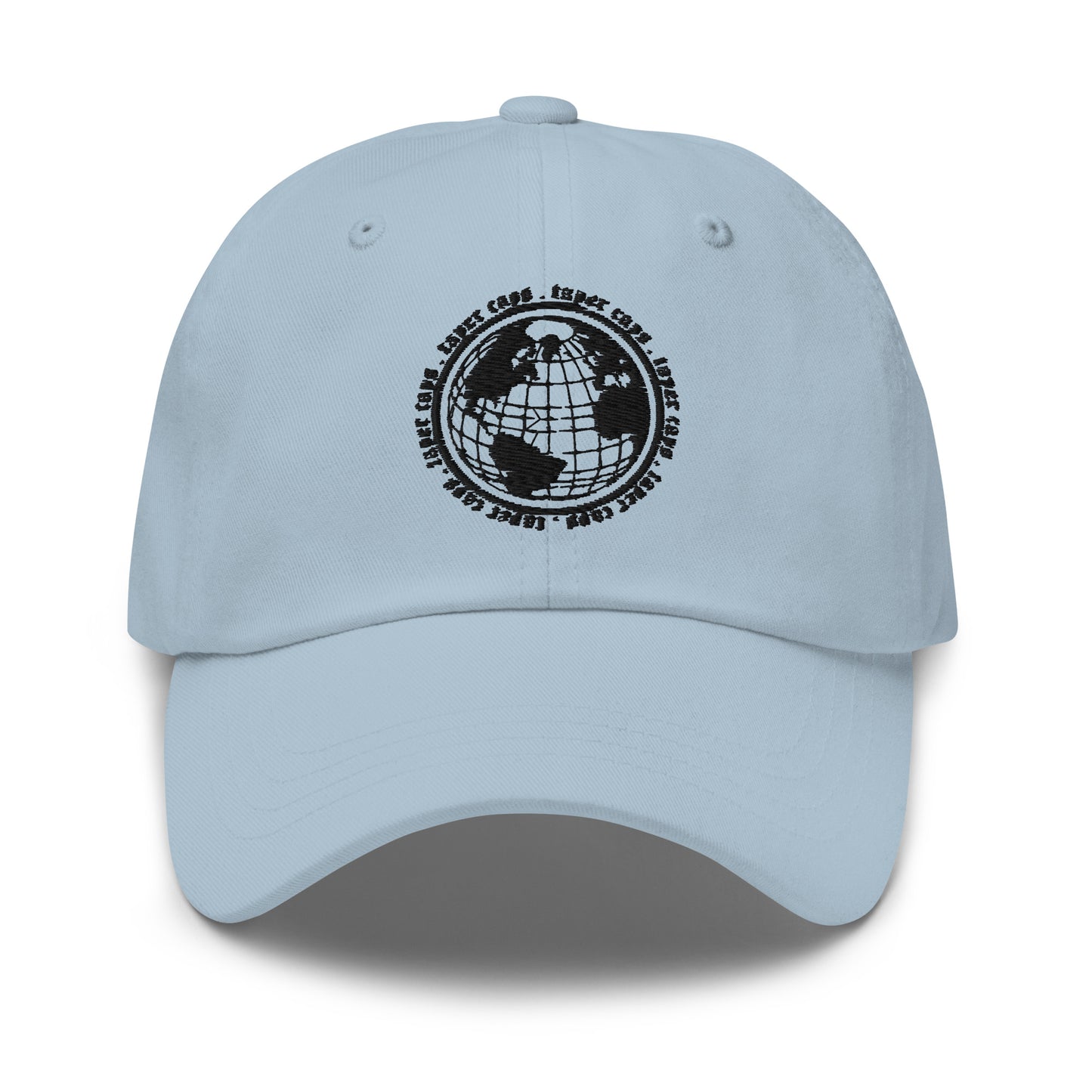 Dad hat Circle Earth Black Embroidery