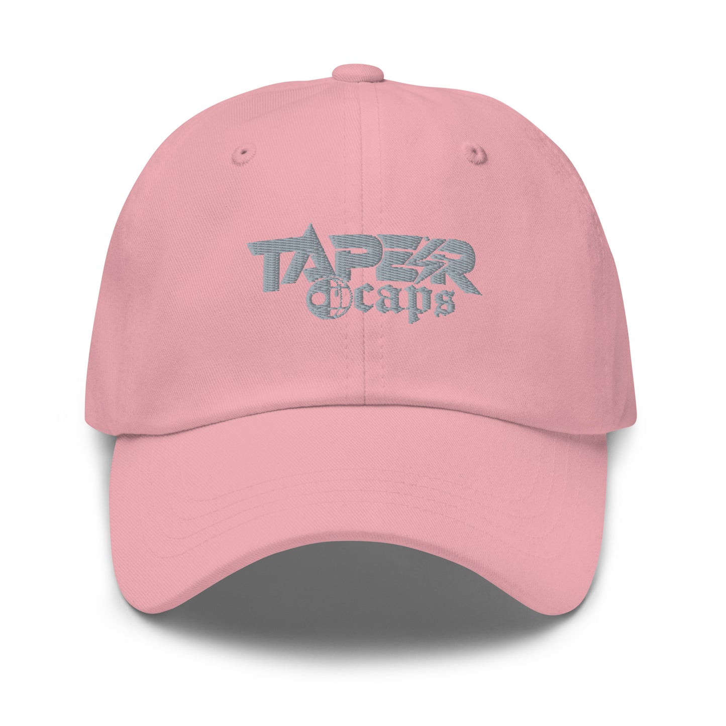 Dad hat Taper Caps Silver Embroidery