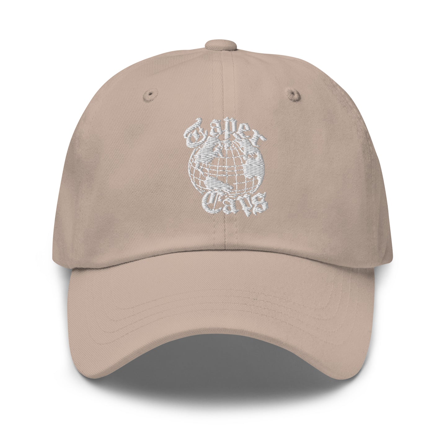 Dad hat Taper World White Embroidery