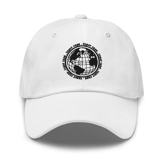 Dad hat Circle Earth Black Embroidery