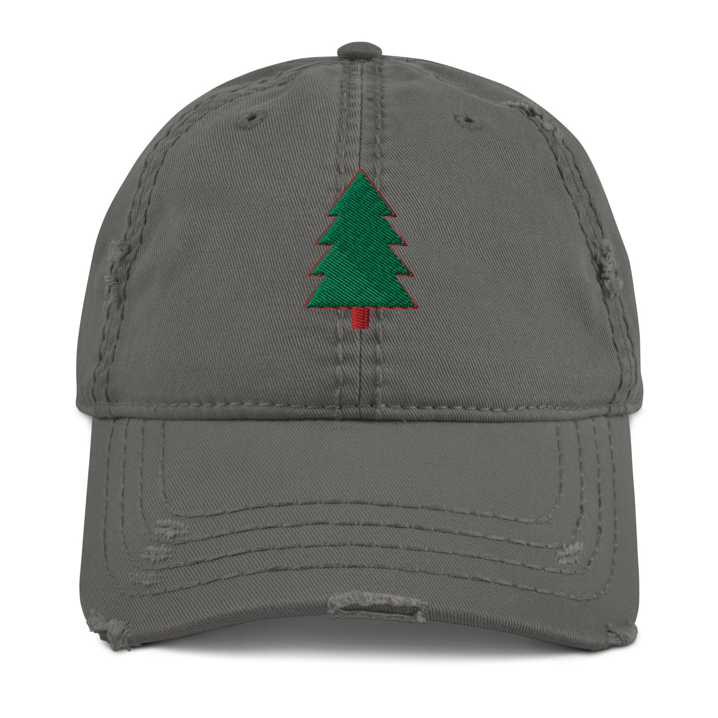 Distressed Dad Hat Pine Tree