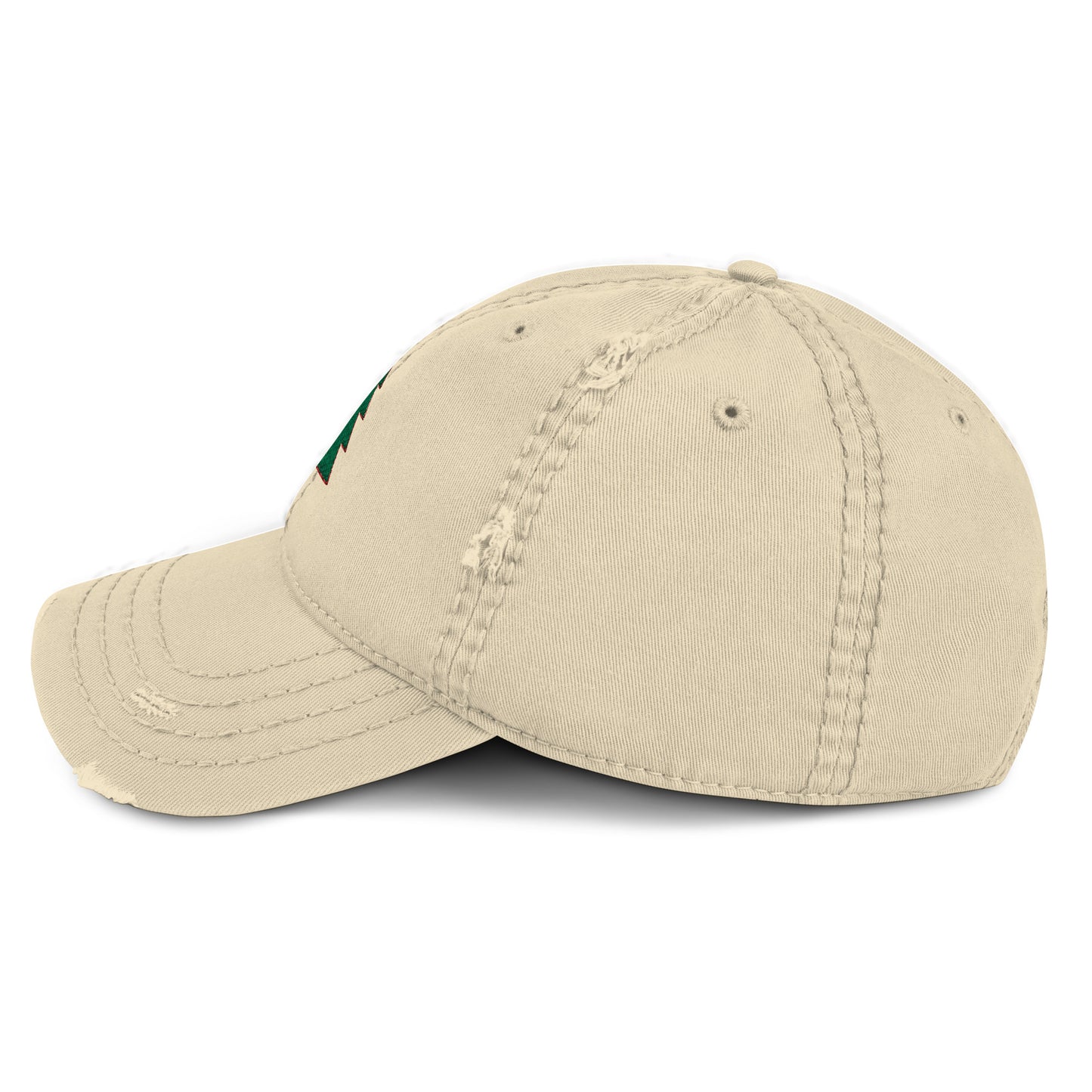 Distressed Dad Hat Pine Tree