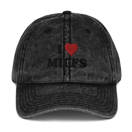 Vintage Cap  I ♡ Milfs