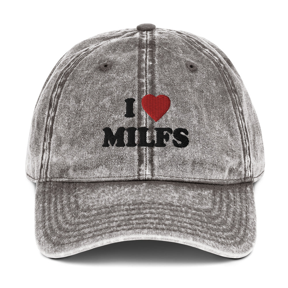 Vintage Cap  I ♡ Milfs