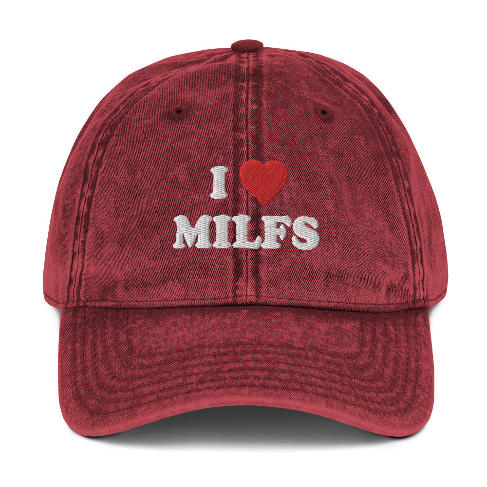 Vintage Cap I ♡ Milfs