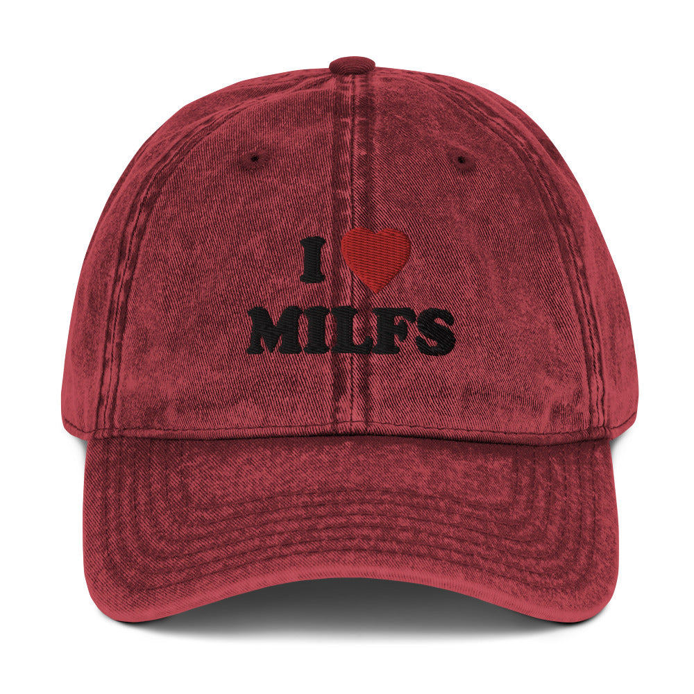 Vintage Cap  I ♡ Milfs