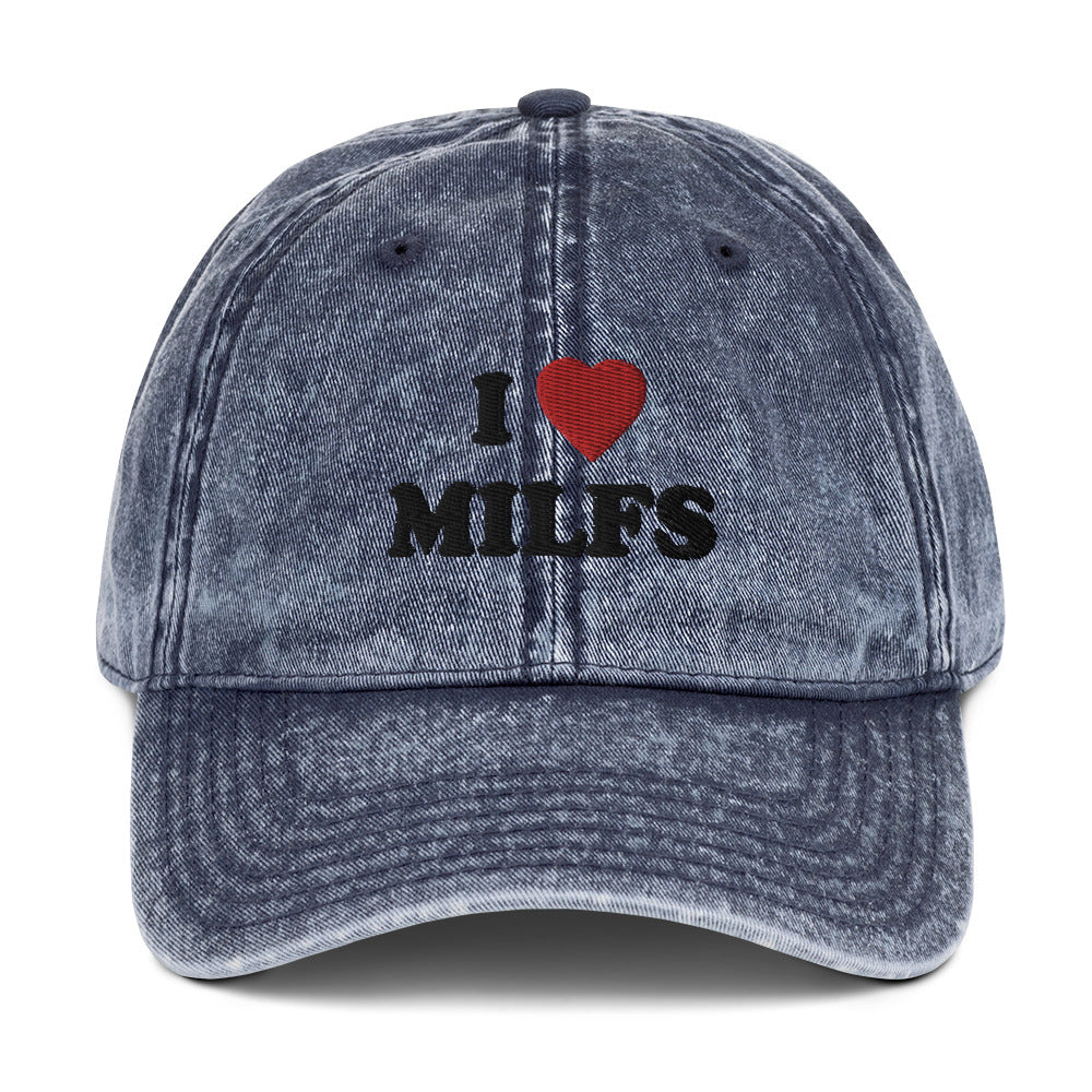 Vintage Cap  I ♡ Milfs