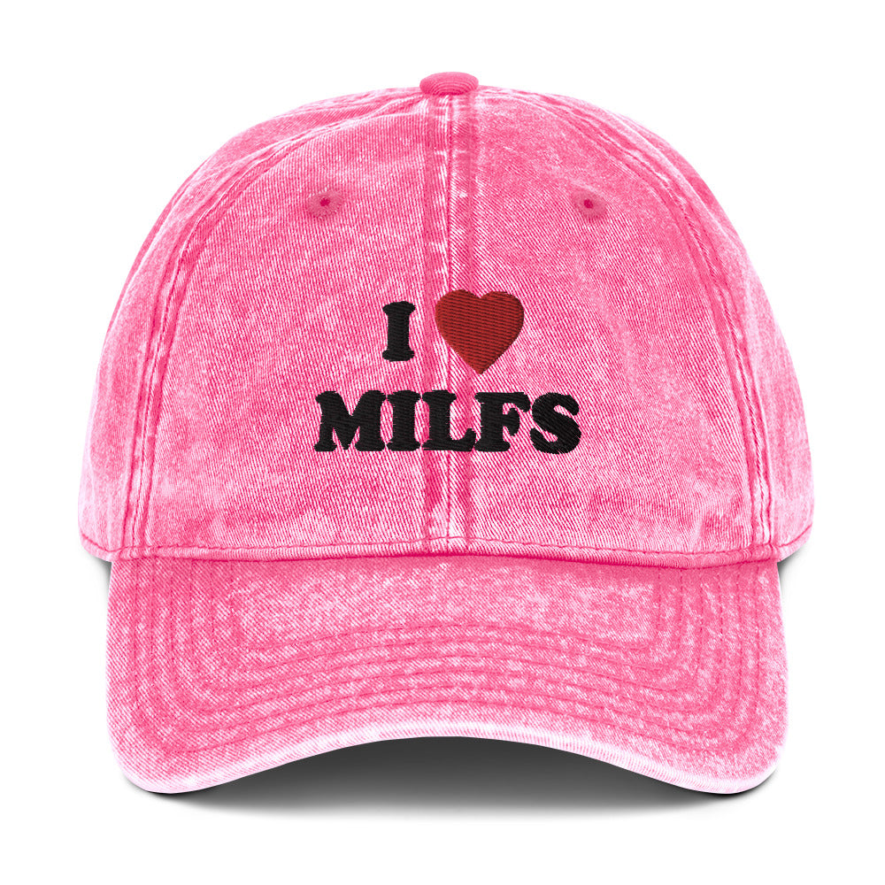 Vintage Cap  I ♡ Milfs