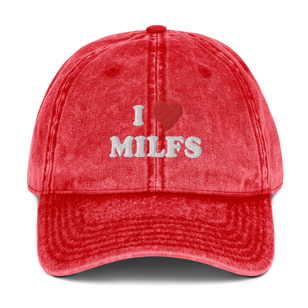 Vintage Cap I ♡ Milfs