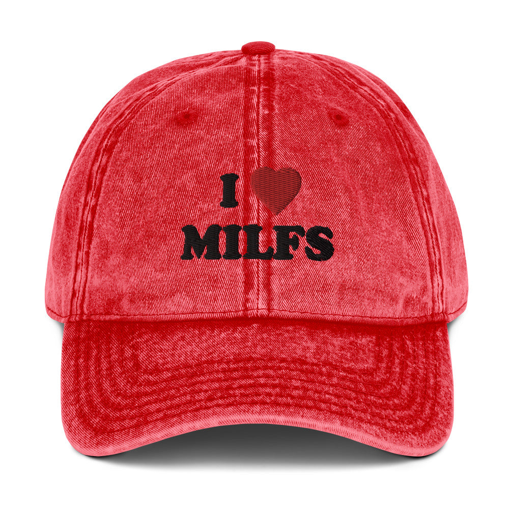 Vintage Cap  I ♡ Milfs